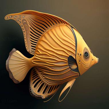 3D model Butterfly fish fish (STL)